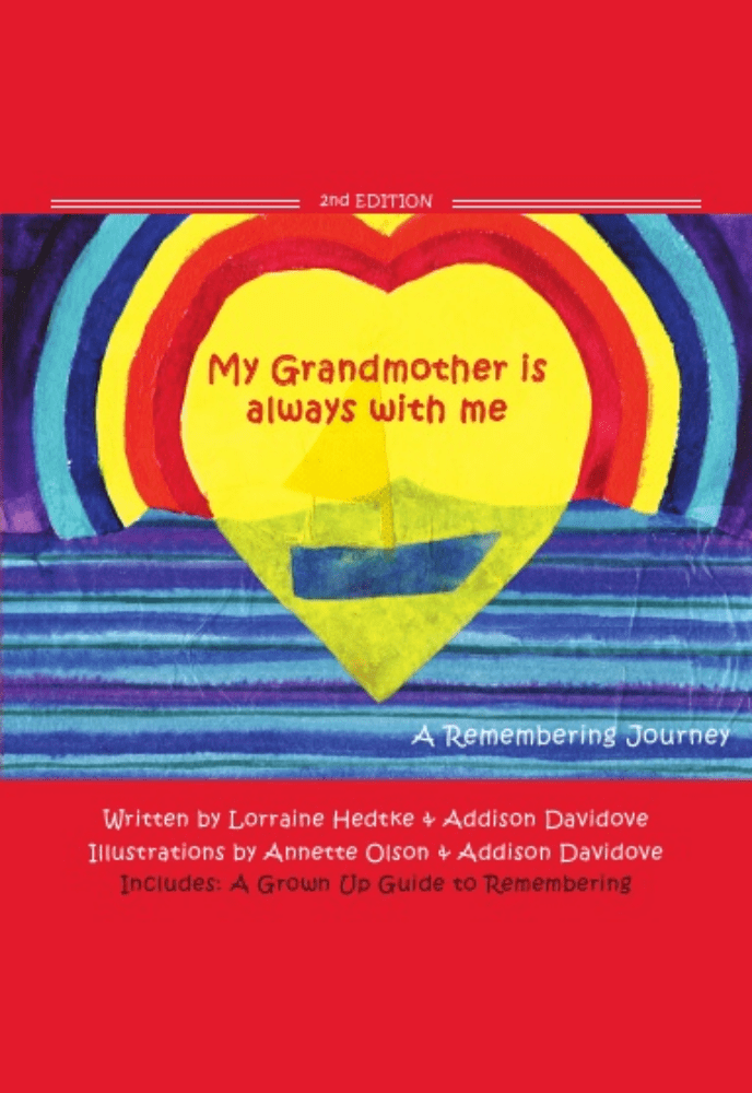 Vibrant book cover with heart and rainbow